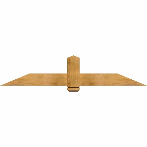 Ekena Millwork Eugene Rough Sawn Timber Gable Bracket, Western Red Cedar, 72"W x 15"H x 2"D x 6"F, 5/12 Pitch GBW072X15X0206EUG00RWR - main